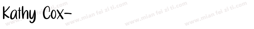 Kathy Cox字体转换